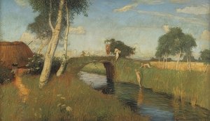 Verano en el canal del pantano. 1896