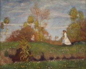 Verano en el pantano de Otto Modersohn