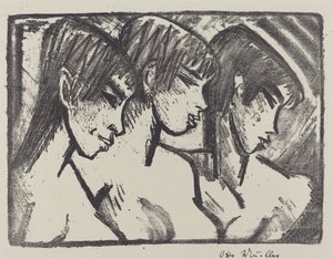 Tres Chicas de Perfil de Otto Müller