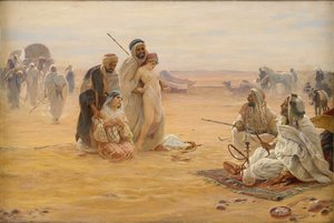 El mercado de esclavos, 1910 de Otto Pilny