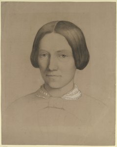 Retrato de Emilie Scholderer, madre del artista, de frente de Otto Scholderer