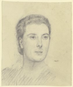 Retrato de una dama (Margret Freebody?) de Otto Scholderer