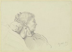 Luise Scholderer leyendo de Otto Scholderer