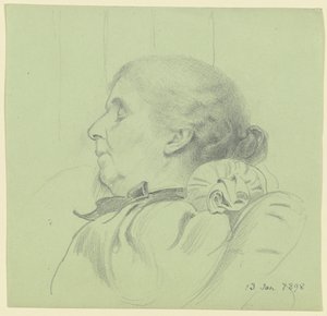 Luise Scholderer durmiendo de Otto Scholderer
