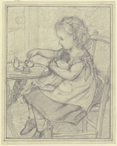 «Té con Püppi» de Otto Scholderer