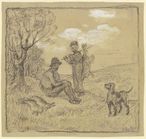 El joven cazador furtivo de Otto Scholderer