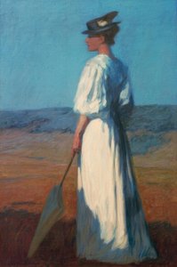 Mujer de blanco de Otto Ubbelohde
