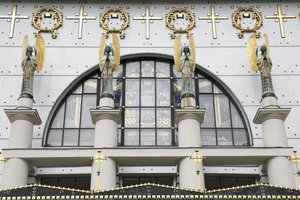 Iglesia Am Steinhof (iglesia Leopld) diseñada por Otto Wagner, Viena, Austria