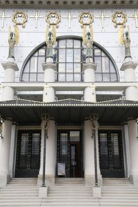 Iglesia Am Steinhof (iglesia Leopld) diseñada por Otto Wagner, Viena, Austria (foto)