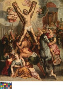 La Crucifixión de San Andrés (óleo sobre lienzo) de Otto van Veen
