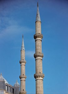 Detalle de los minaretes (1575) de Ottoman School