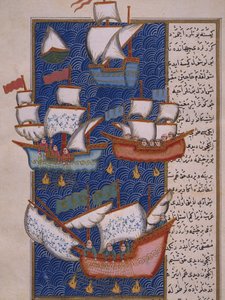 Pescadores con redes de Ottoman School