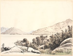 Parte de un lago del norte de Italia de P.C. Skovgaard