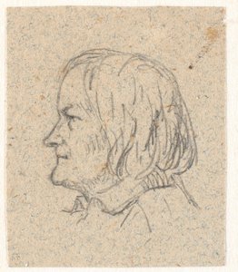 Retrato de perfil de Thorvaldsen de P.C. Skovgaard