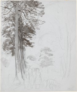 Estudio para "Bosque de hayas en mayo" de P.C. Skovgaard