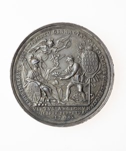 Medalla conmemorativa de las victorias británicas, 1704 (plata)