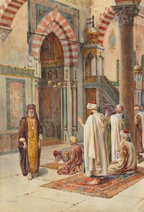 Moslems at Prayer de P. Pavesi