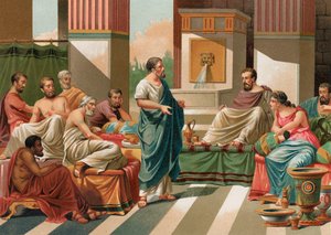 Banquete dado por los Siete Sabios de Grecia de P. Ros