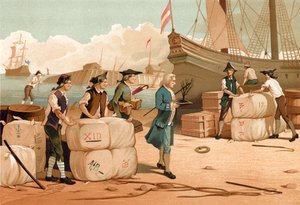 Bernard de Jussieu trayendo el cedro del Líbano a Inglaterra de P. Ros