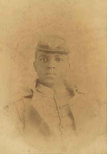 Tarjeta de Gabinete del Coronel Charles Young como Cadete en West Point de Pach Bros