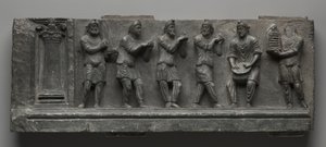 Relieve bacanal, Pakistán, Gandhara, área de Buner, período Kushan temprano (AD 1-320) (esquisto) de Pakistani School