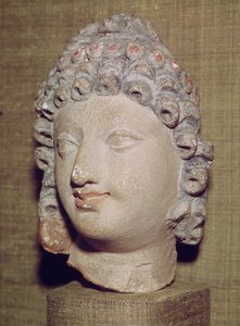 Cabeza de un Buda, estilo greco-budista, siglo I-IV