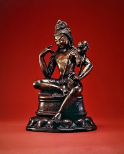 Padmapani Lokeshvara sentado en meditación, primera mitad del siglo VII (ver también 394853) de Pakistani School