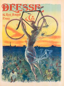 Cartel Art Nouveau francés para bicicletas Deesse, c.1898 de Pal