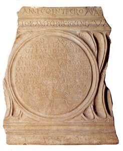 Arte paleocristiano: Epitafio cristiano de Melissus. De Roma, París, Museo del Louvre