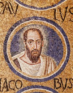 Arte paleocristiano: “San Pablo” Mosaico de finales del siglo V Rávena, capilla Arzobispal de Paleo Christian