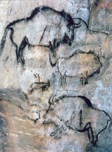 Bisonte herido, Magdaleniense (pintura rupestre)