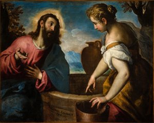 Jesús y la mujer samaritana de Palma Il Giovane
