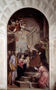 Presentación de Jesús en el templo de Palma Il Giovane