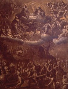La Crucifixión de San Pedro, c.1615 de Palma Il Giovane