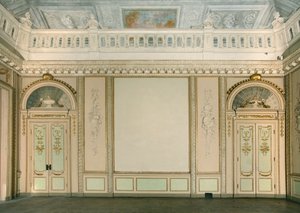 Vista de la Sala de Tapices, Villa Reale, Monza, Lombardía, Italia de Pandolfo Reschi