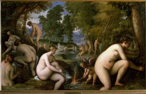 Amor letheo (Mujeres desnudas bañándose)