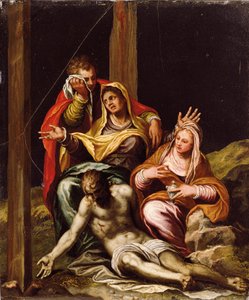 El lamento sobre el Cristo muerto de Paolo Farinati