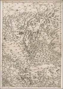 Mapa de 1513 centrado en Transilvania por Paolo Forlani