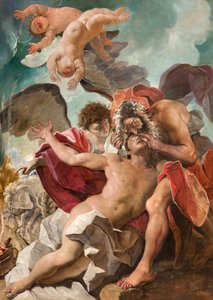 Sacrificio de Isaac (óleo sobre lienzo)