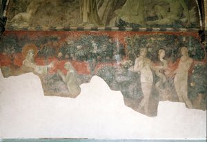 Génesis, creación de Eva y el pecado original de Paolo Uccello
