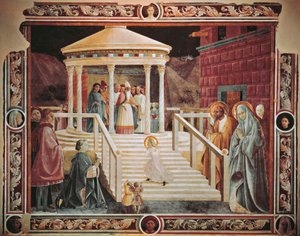 Presentación de María en el templo, de Paolo Uccello (1397-1475), Catedral de Prato de Paolo Uccello