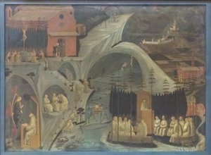 Escenas de la vida monástica (Tebaide) de Paolo Uccello