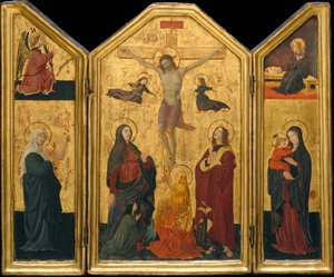 La crucifixión, probablemente mediados de 1450