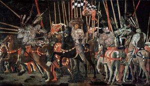 La batalla de San Romano ... de Paolo Uccello