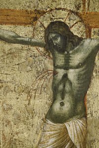 Cristo, detalle del Políptico de la Crucifixión con Santos 1630100
