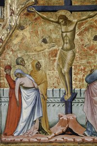 Crucifixión, detalle de de Paolo Veneziano