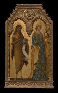 Santos Juan Bautista y Catalina de Alejandría, alrededor de 1350