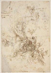 Bocetos para el nacimiento y muerte de Adonis de Paolo Veronese