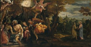 El Bautismo y las Tentaciones de Cristo, 1582 de Paolo Veronese