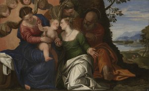 El matrimonio místico de Santa Catalina de Alejandría, c.1547-50